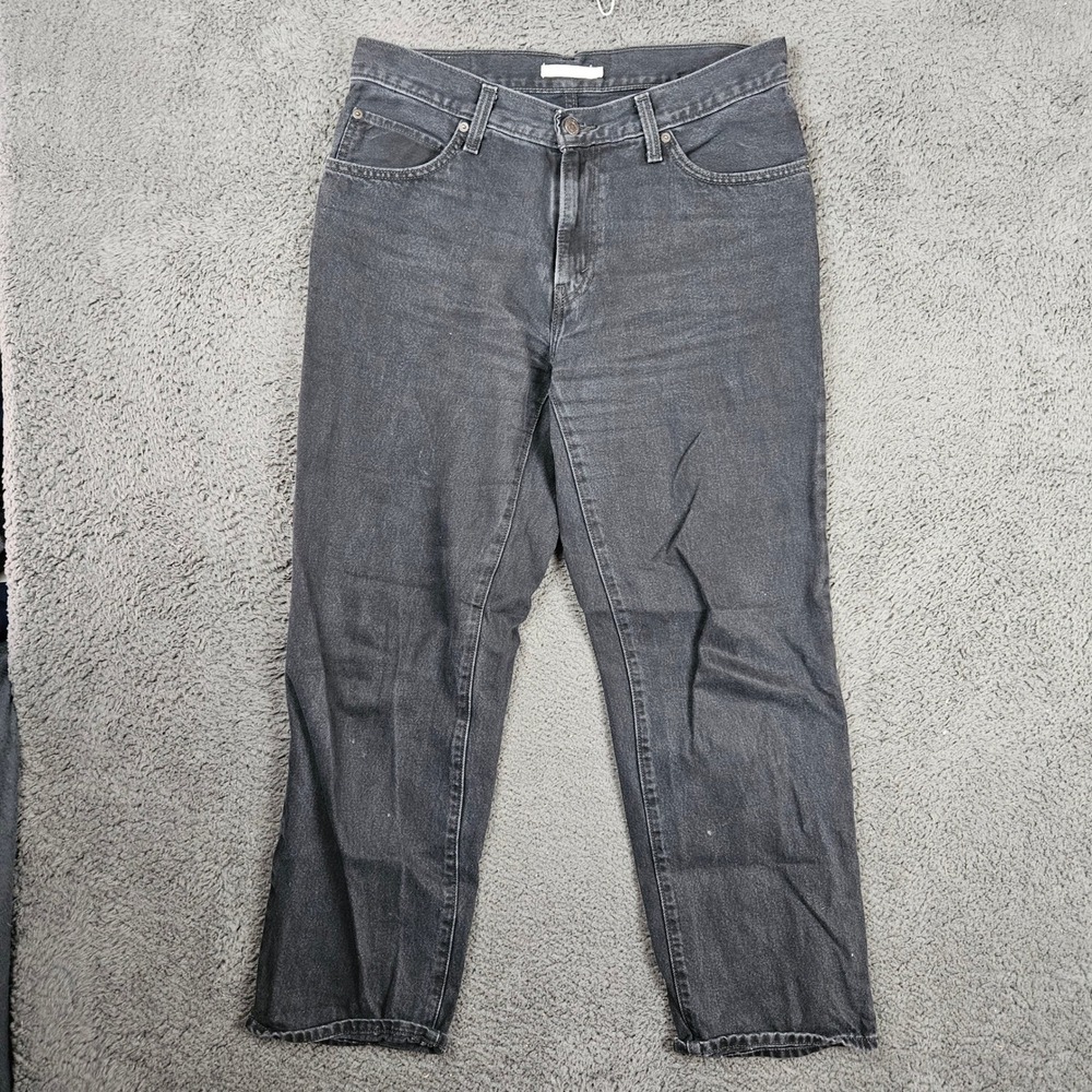 Levis 94 Baggy Jeans Womens 31 Black High Rise Wide Leg‎ Denim